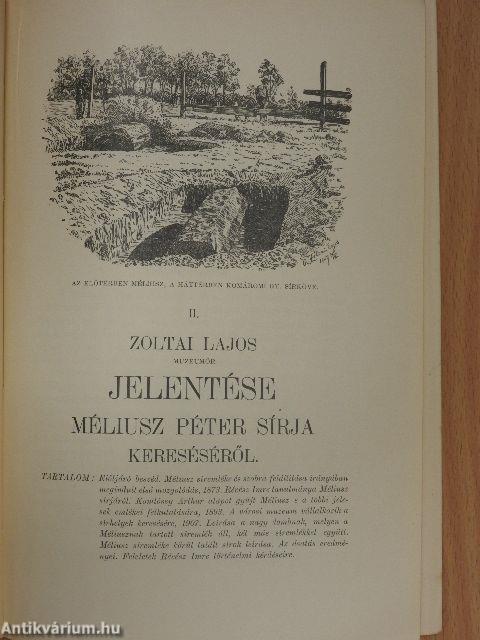 Jelentés Debreczen sz. kir. város Múzeuma 1907. évi állapotáról/Zoltai Lajos muzeumi őr jelentése Méliusz Péter és Társai sirhelyei kereséséről