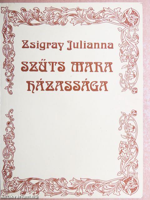 Szűts Mara házassága