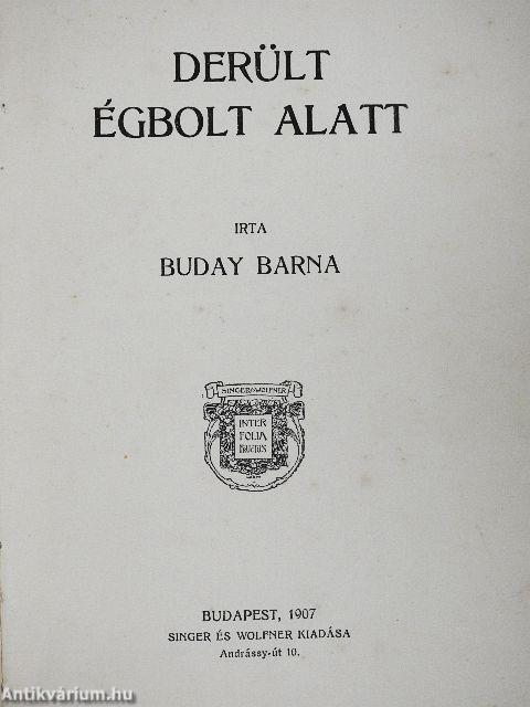 Derült égbolt alatt