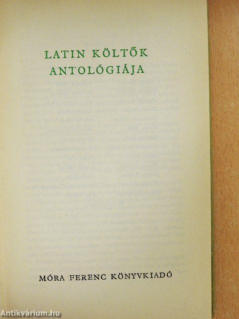 Latin költők antológiája