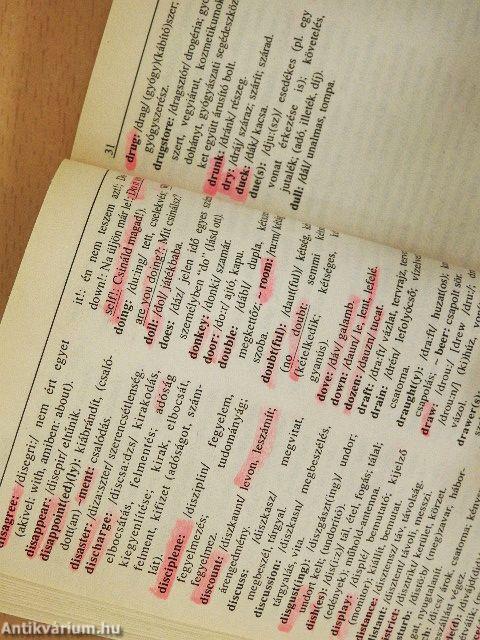 Magyar-angol/angol-magyar zsebszótár