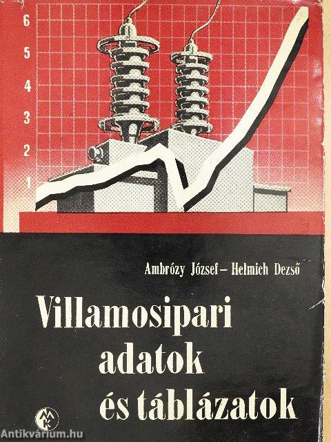Villamosipari adatok és táblázatok