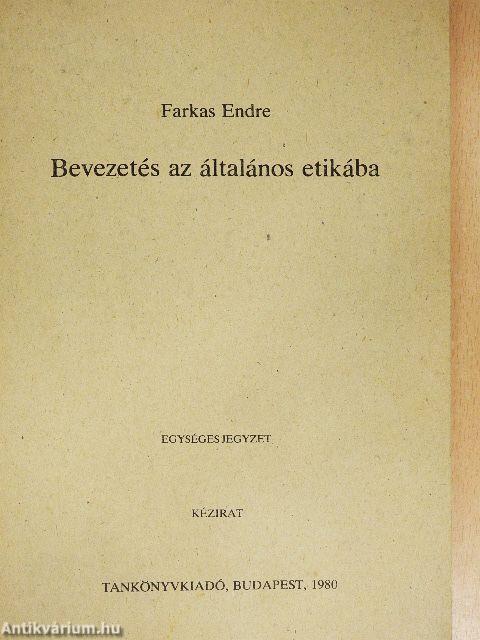 Bevezetés az általános etikába