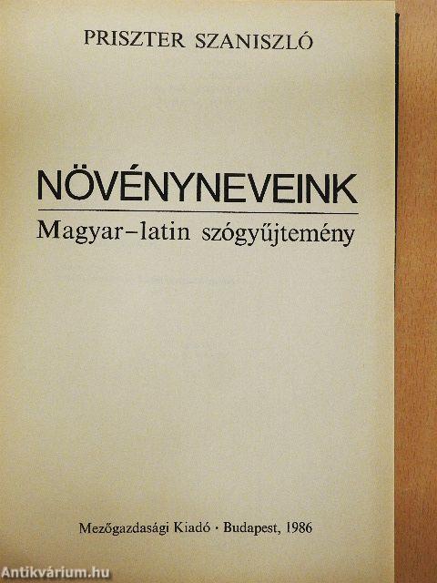 Növényneveink