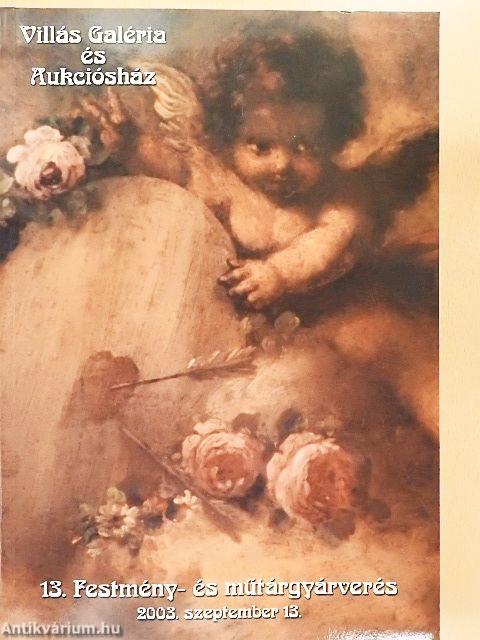 Villás Galéria és Aukciósház 13. festmény- és műtárgyárverés