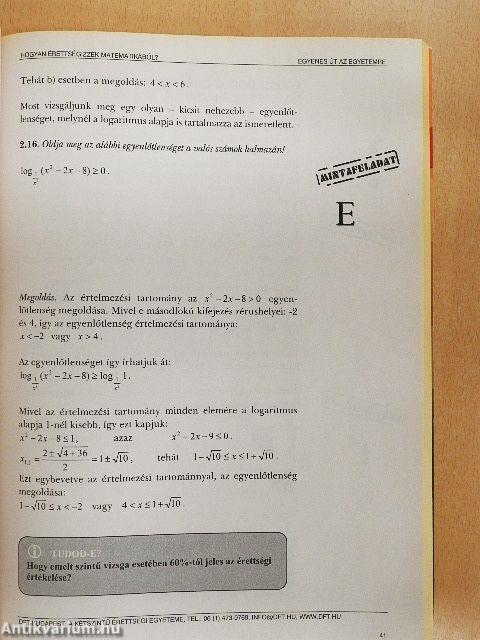 Hogyan érettségizzek matematikából?