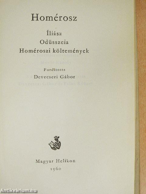 Íliász/Odüsszeia/Homéroszi költemények