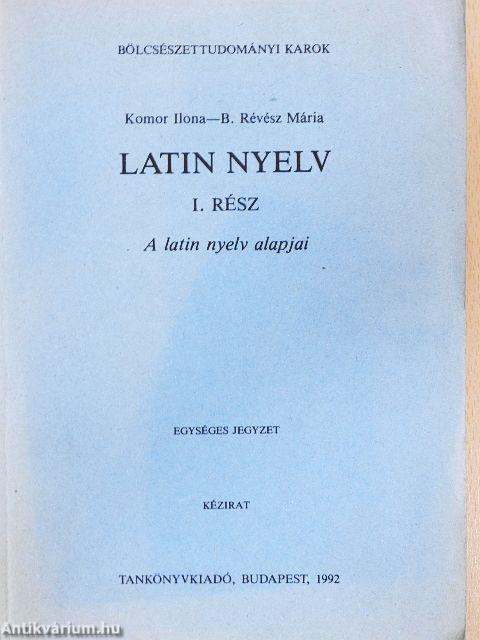 Latin nyelv I.