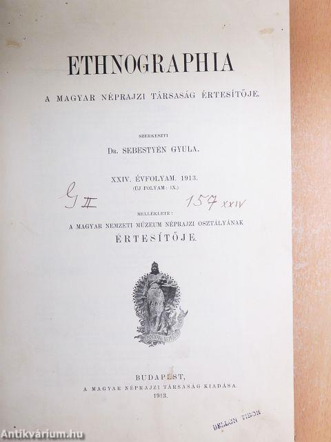 Ethnographia 1913/1-6.