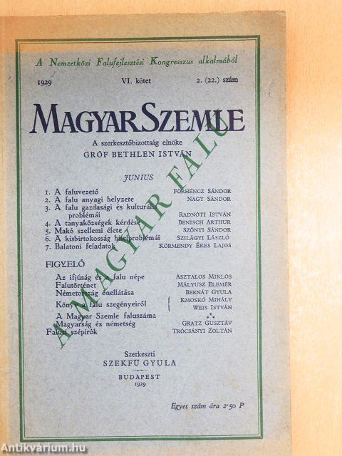 Magyar Szemle 1929. junius