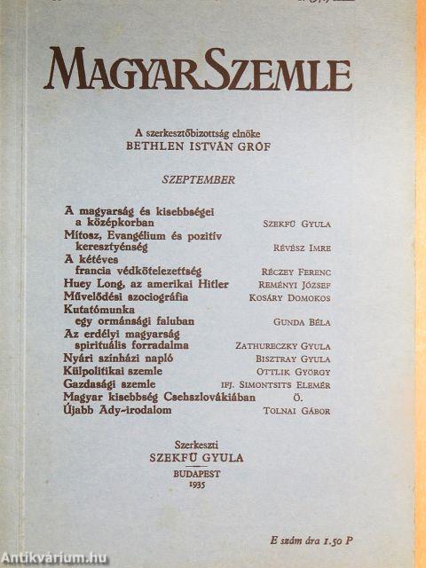 Magyar Szemle 1935. szeptember