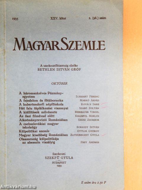 Magyar Szemle 1935. október