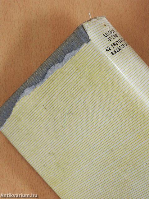 Az esztétikum sajátossága