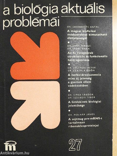A biológia aktuális problémái 27.