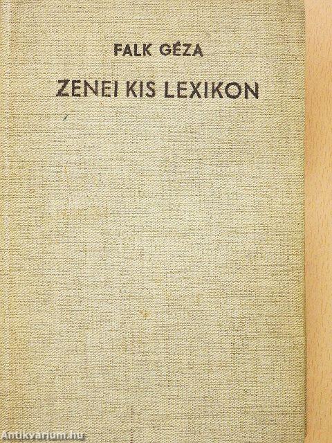Zenei kis lexikon