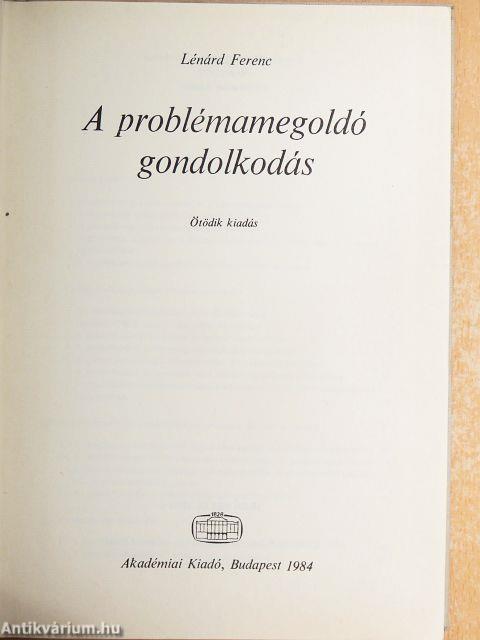 A problémamegoldó gondolkodás