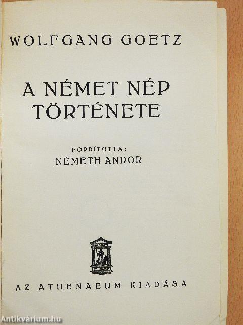 A német nép története