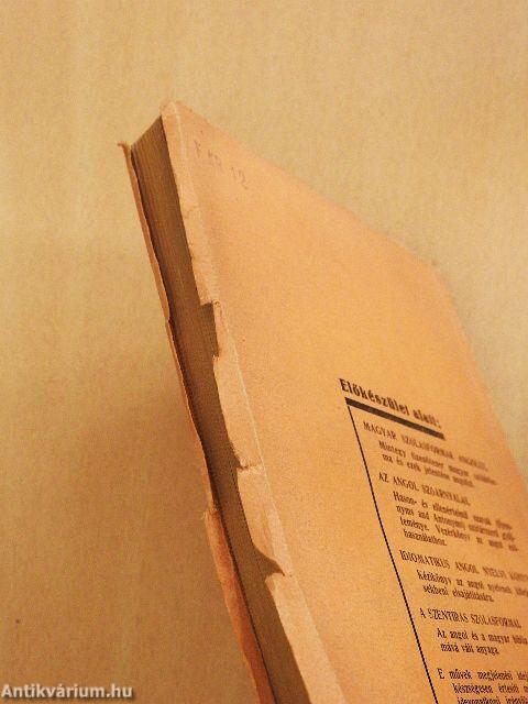 Hatezer angol és amerikai szólásforma és ezek magyar jelentése