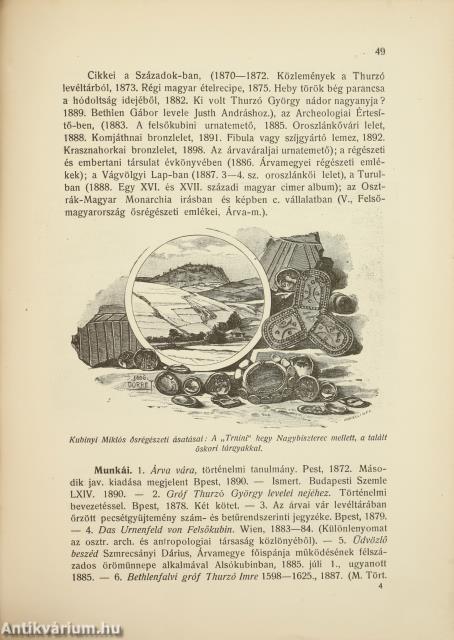 Árvamegyei almanach