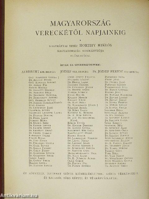 Magyarország történelme, földje, népe, élete, gazdasága, irodalma, művészete Vereckétől napjainkig I-V.