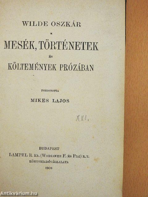 Mesék, történetek és költemények prózában
