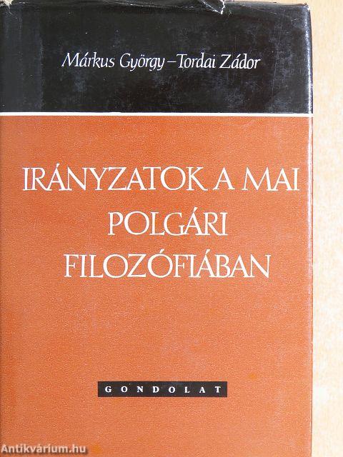 Irányzatok a mai polgári filozófiában