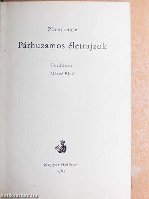 Párhuzamos életrajzok