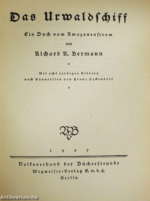 Das Urwaldschiff (gótbetűs)