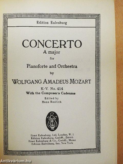 Concerto A major for Pianoforte and Orchestra