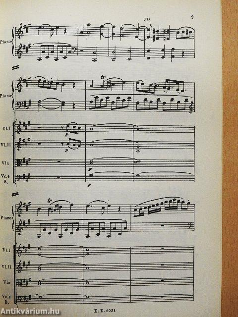 Concerto A major for Pianoforte and Orchestra