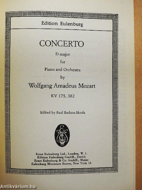 Concerto D major for Piano and Orchestra