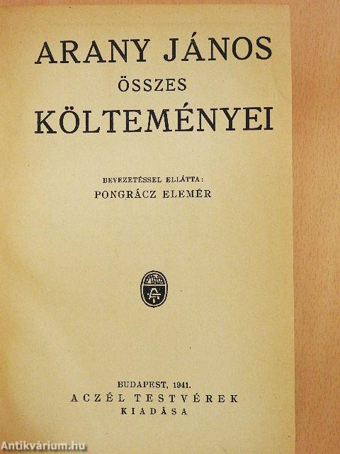 Arany János összes költeményei