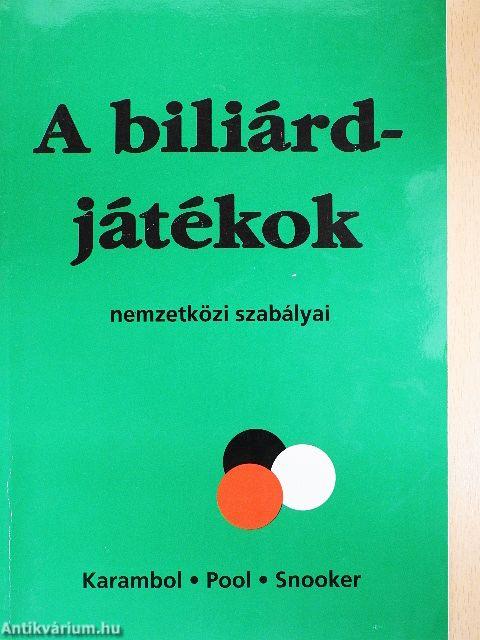 A biliárdjátékok nemzetközi szabályai