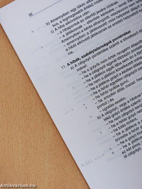 A biliárdjátékok nemzetközi szabályai