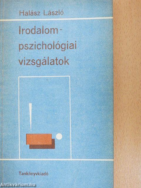 Irodalompszichológiai vizsgálatok