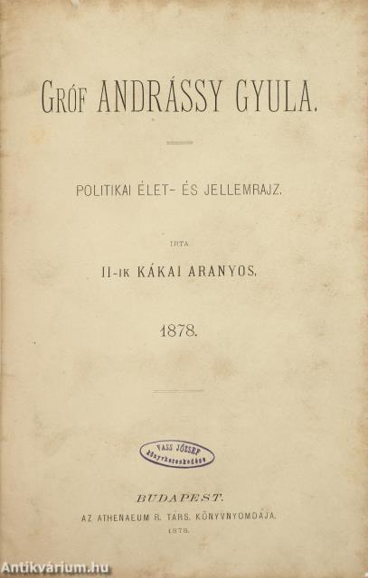 Gróf Andrássy Gyula