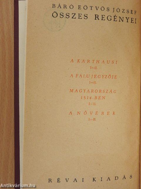 Báró Eötvös József összes regényei