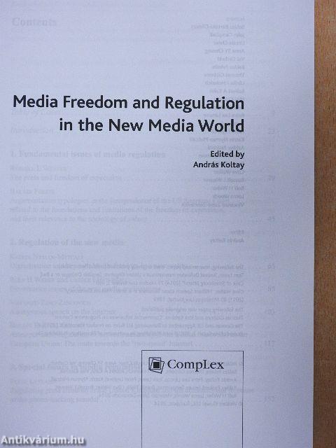 Media Freedom and Regulation in the New Media World