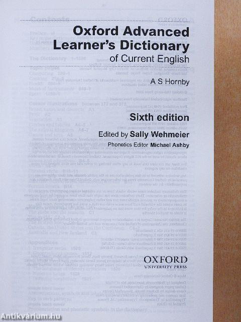 Oxford Advanced Learner's Dictionary of Current English - CD-vel