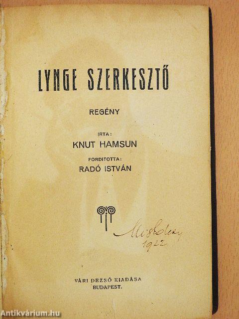 Lynge szerkesztő
