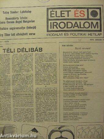 Élet és Irodalom 1978. (nem teljes évfolyam)