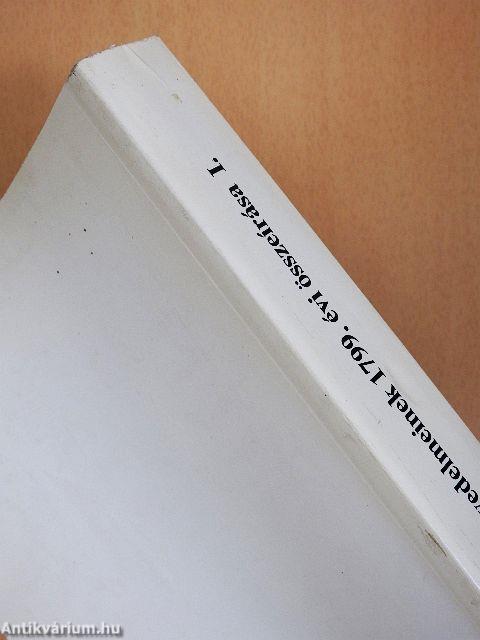 Az egri püspökség jövedelmeinek 1799. évi összeírása I.