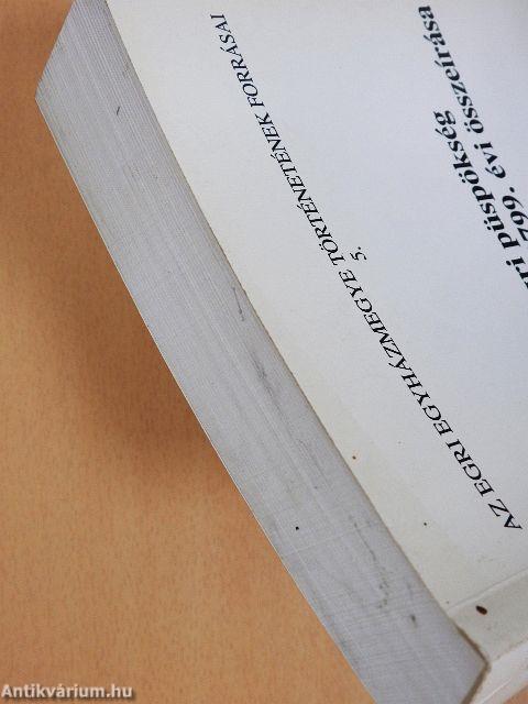 Az egri püspökség jövedelmeinek 1799. évi összeírása I.