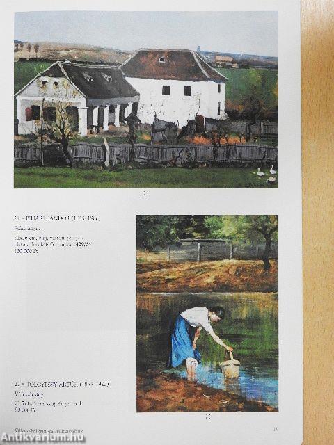 Villás Galéria és Aukciósház 15. festmény- és műtárgyárverés