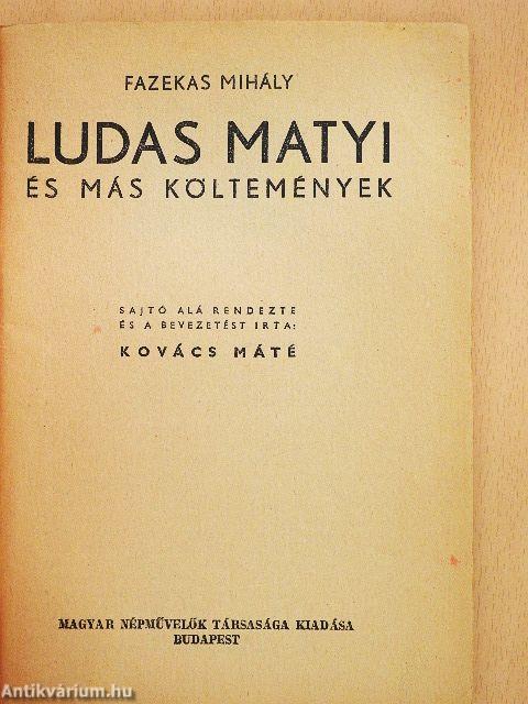 Ludas Matyi és más költemények