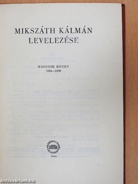 Mikszáth Kálmán levelezése II.