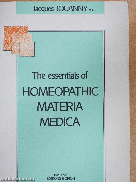 The essentials of Homeopathic Materia Medica