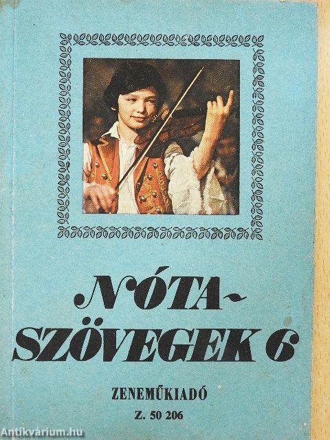 Nótaszövegek 6.