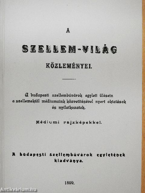 A szellem-világ közleményei