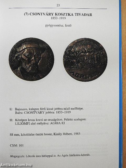Egészségügyi érmek, szobrok és emléktáblák Heves megyéből